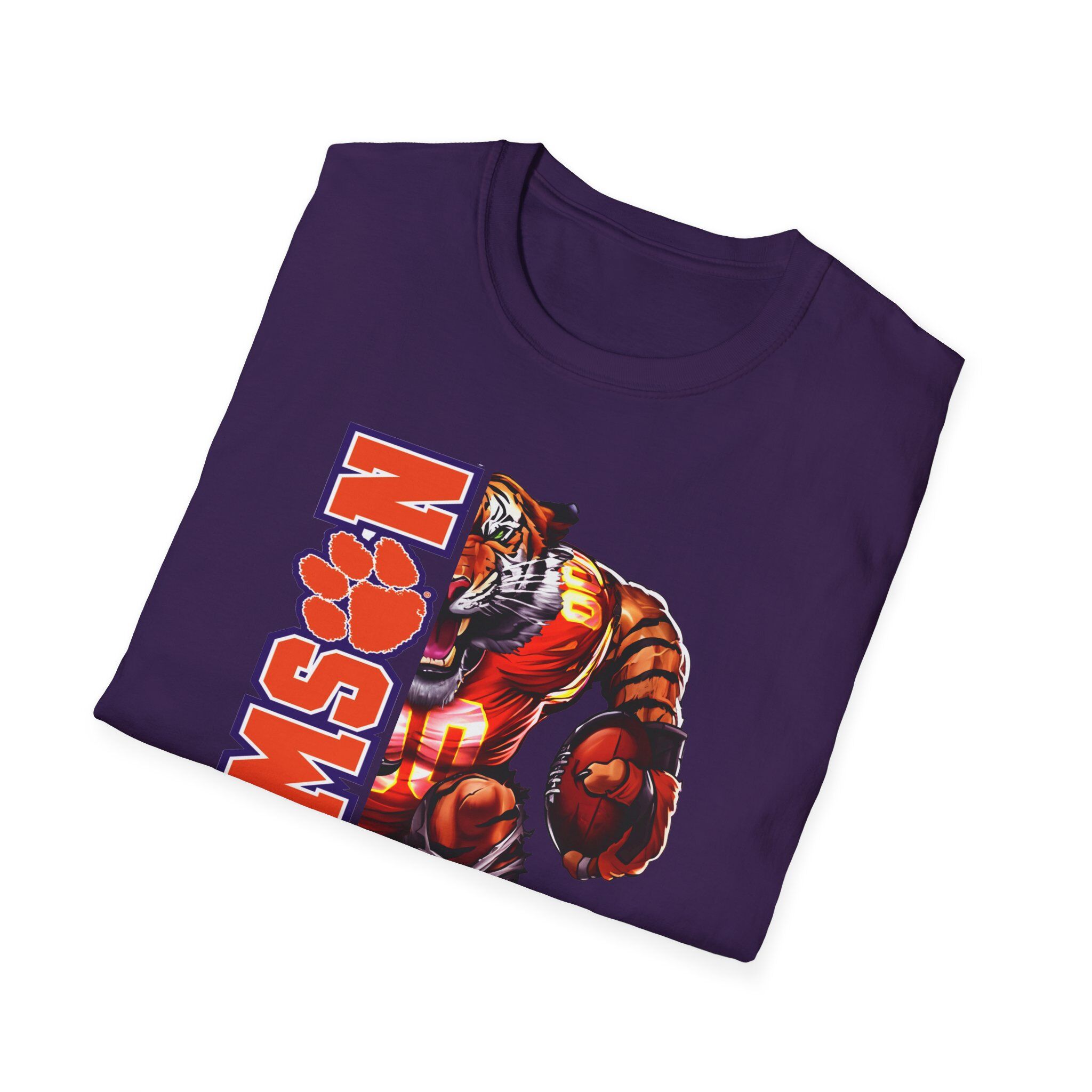 Clemson Tiger T-Shirt, College Football Fan Shirt, Unisex Soft Style Tee - Image 2