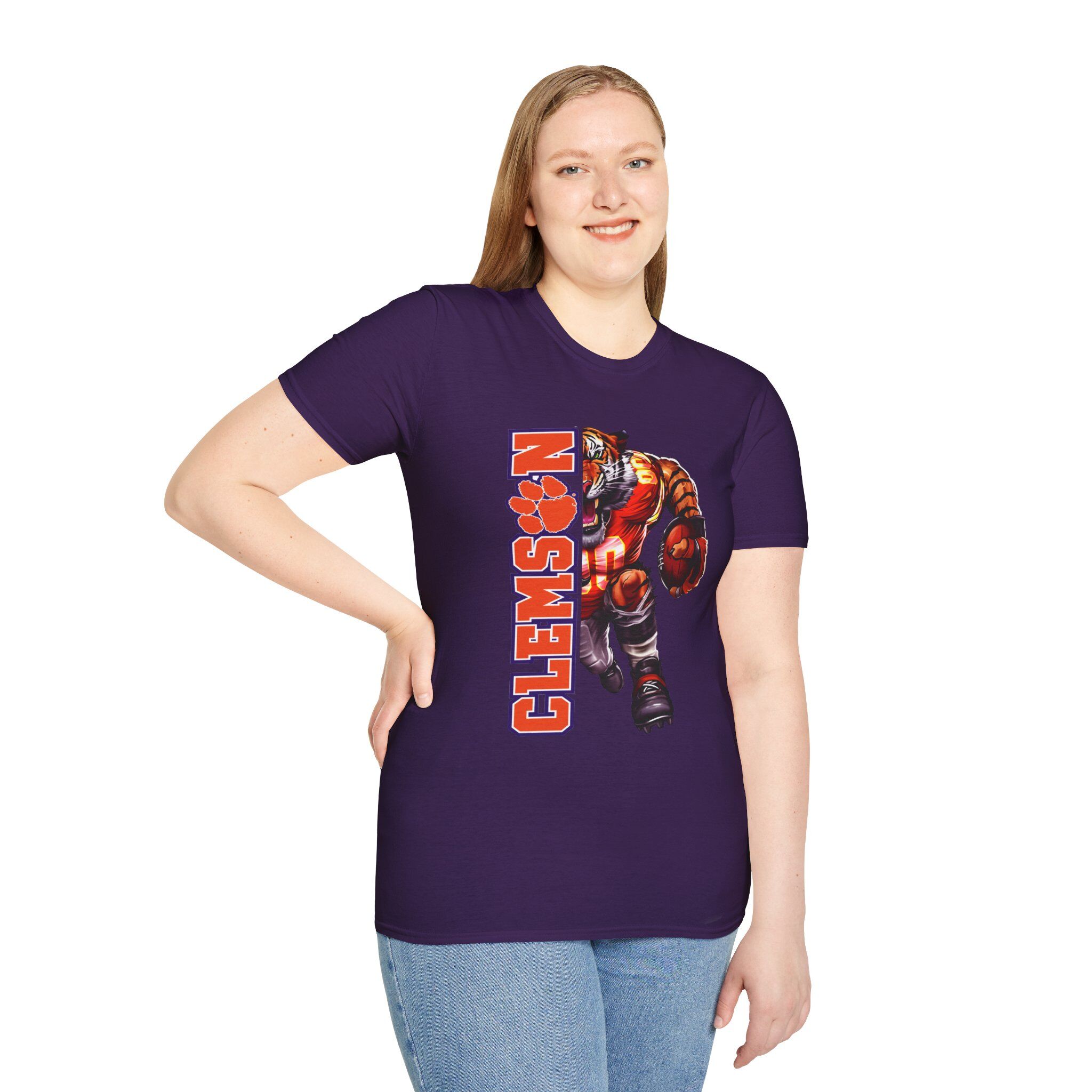 Clemson Tiger T-Shirt, College Football Fan Shirt, Unisex Soft Style Tee - Image 3